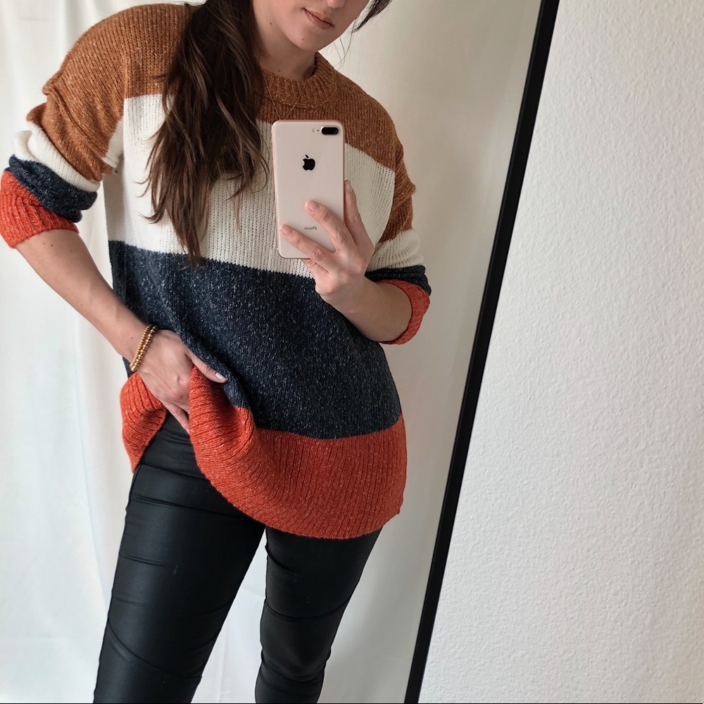 SWEATER color-block knit sweater 🧶 - Picture 4 of 7